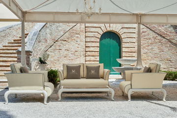CANOPO - 2 seater fabric garden sofa by Samuele Mazza Outdoor - view 3